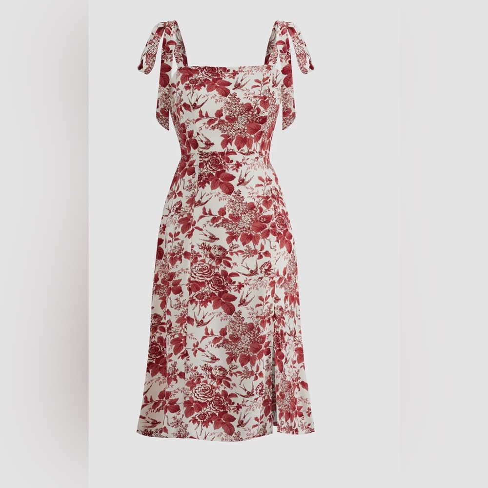 Commense Fanciful Botany Strap Dress XS